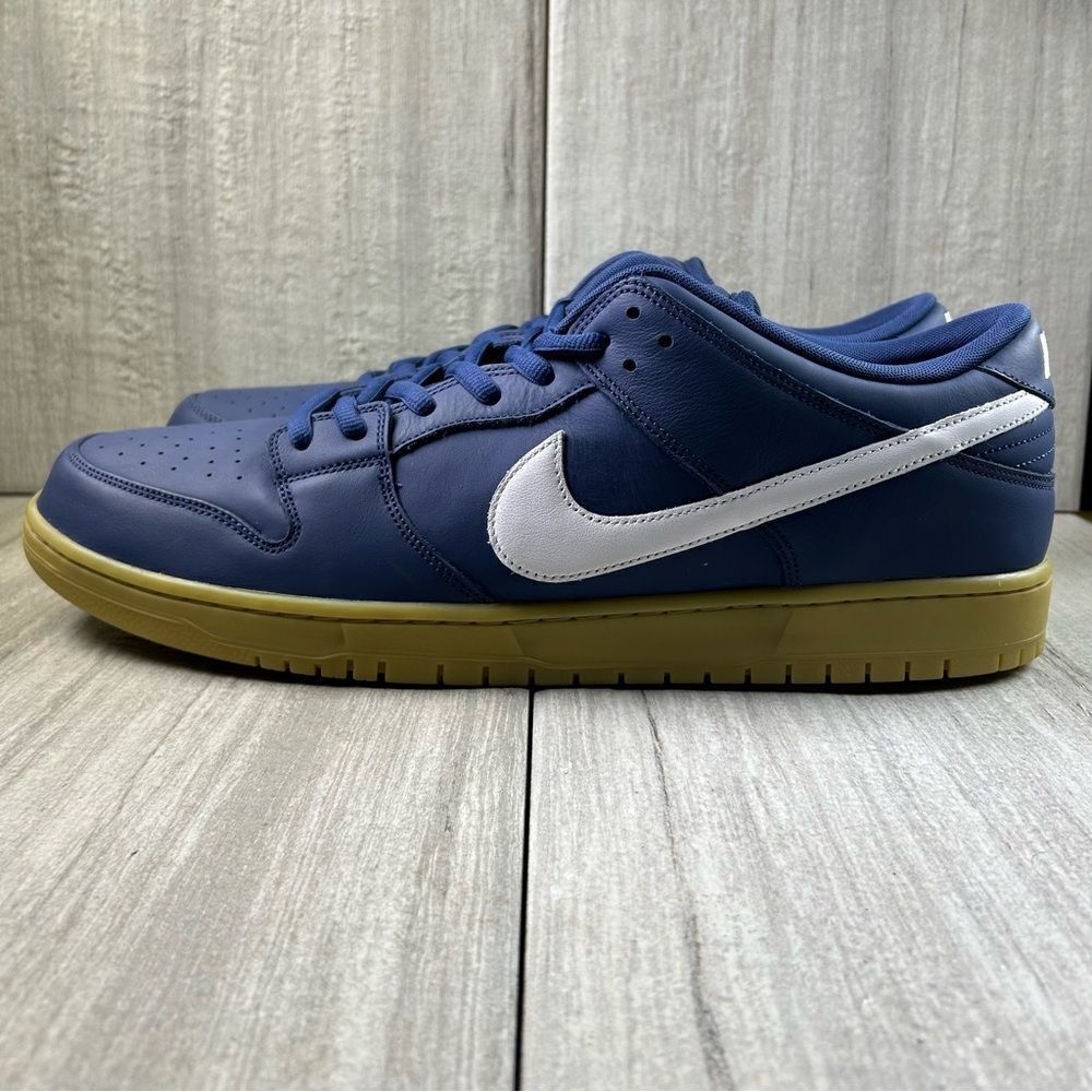 NEW Nike SB Dunk Low Pro Navy Guy Orange Label Skate Shoe fj1674-400 Men Size 19